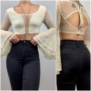 NWT Woven Crop Top